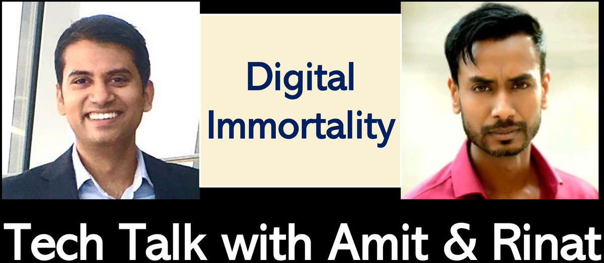Come listen to my latest chat with @Rinat_Malik about Digital Immortality

Video: youtube.com/watch?v=RAVZ59…
Podcast: techtalk.captivate.fm/episode/digita…

#Technology #Podcast #DigitalImmortality #DeepBrain #rememory #AI #AR #VR #MindUploading #DigitalAfterlife #DigitalClone #VirtualAvatar