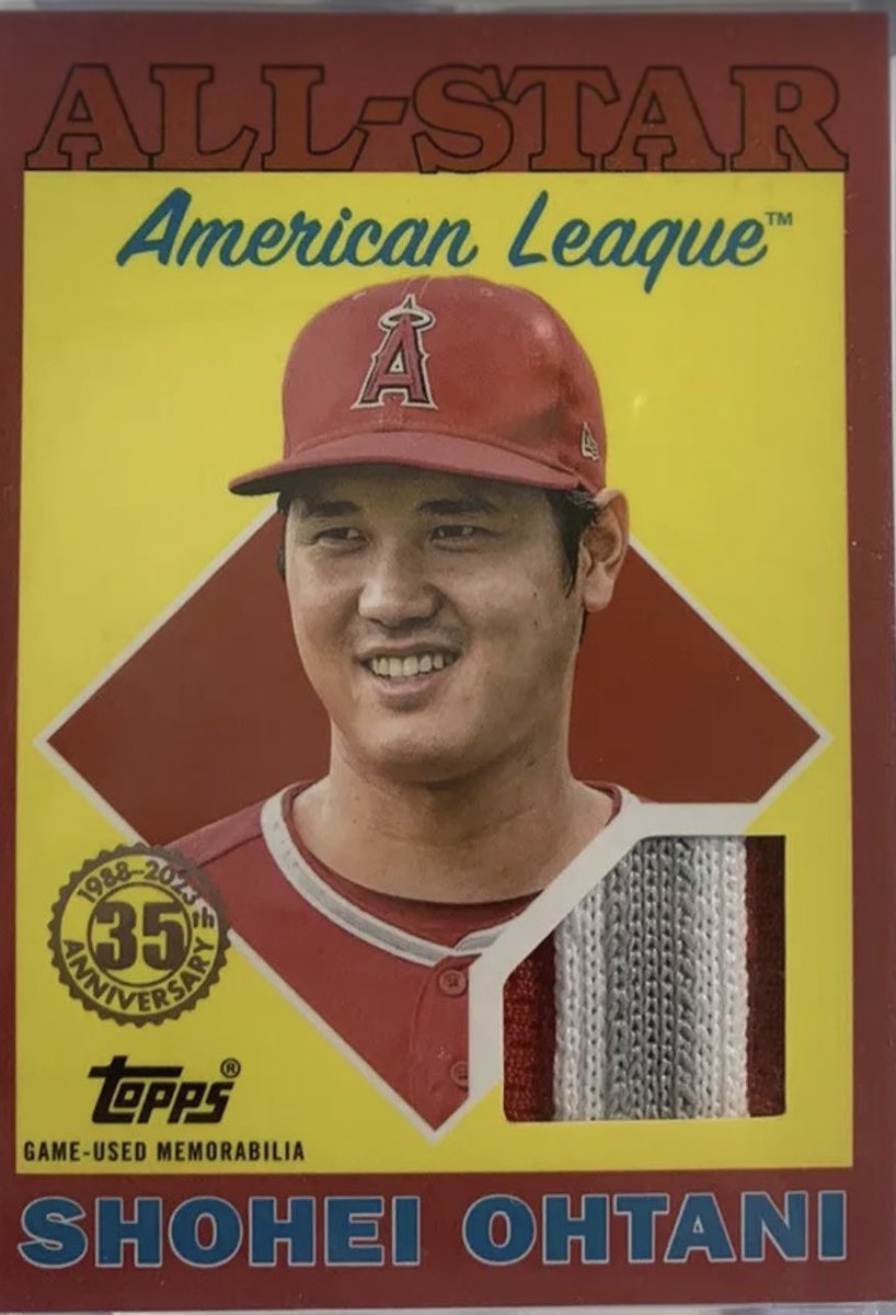 OHTANI: A sad day for baseball. However, Ohtani saved baseball and we need to celebrate him whenever we can. So, we are giving away an Ohtani relic. To enter just like, follow, and tag a friend.