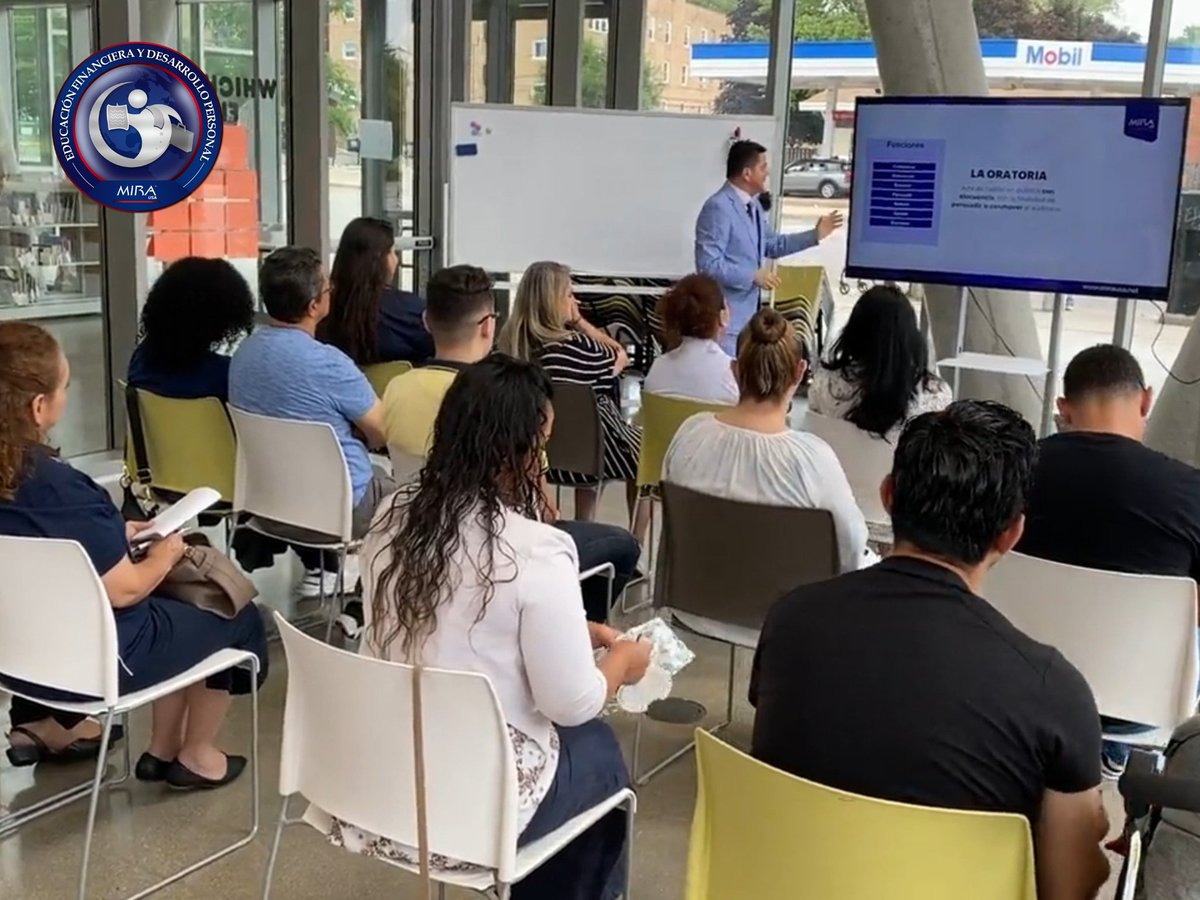 MIRAUSAOficial's tweet photo. Ⓜ️👏El Sábado 19 de agosto, la sede de Chicago, realizó el taller "Estrategias para una comunicación efectiva parte 1", donde se beneficiaron 25 personas. 

El panelista, Felix Bernate, explicó los inicios de la oratoria y la retórica. https://t.co/AJ9VvCxawS