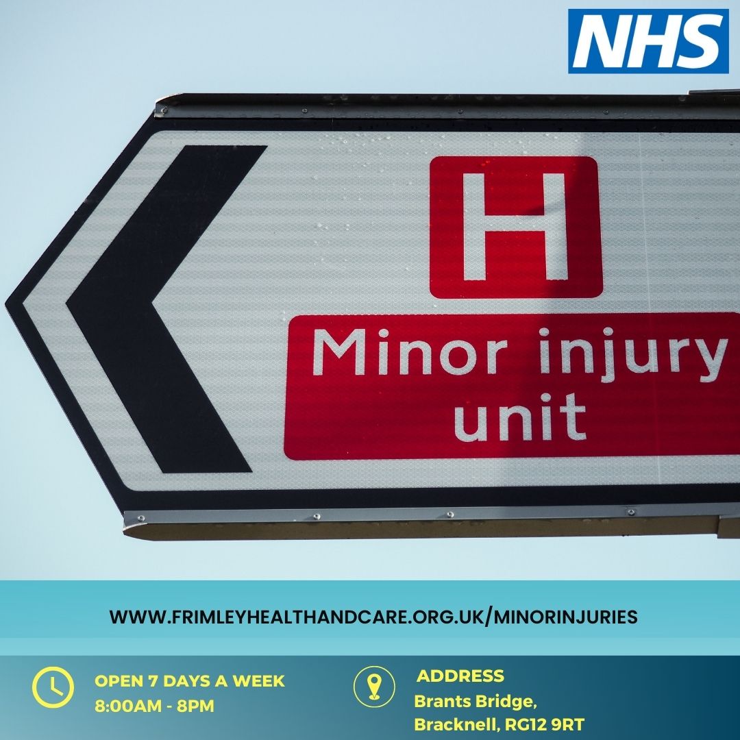 Due to industrial action NHS services will be busy, with longer waits. If you have a minor injury or health concern A&E is not the place for you. The Minor Injury Unit at Brants Bridge, Bracknell, RG12 9RT is, and you’ll be seen more quickly nhs.uk/Service-Search…