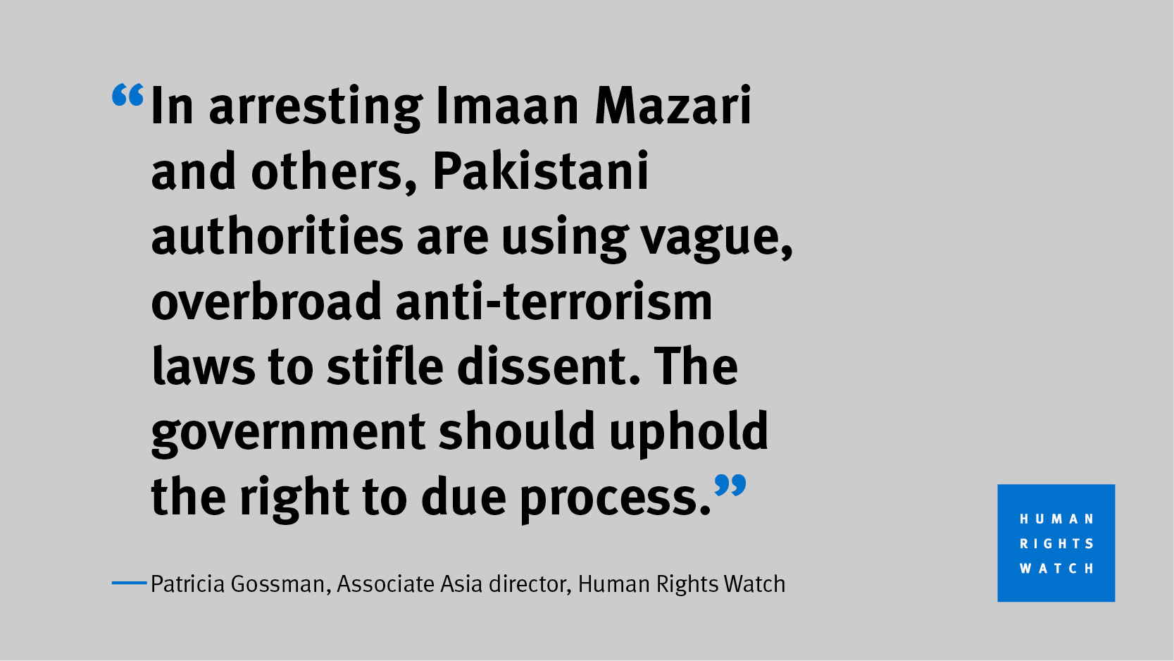 Human Rights Watch on X: &ldquo;Prominent Pakistani human rights lawyer 