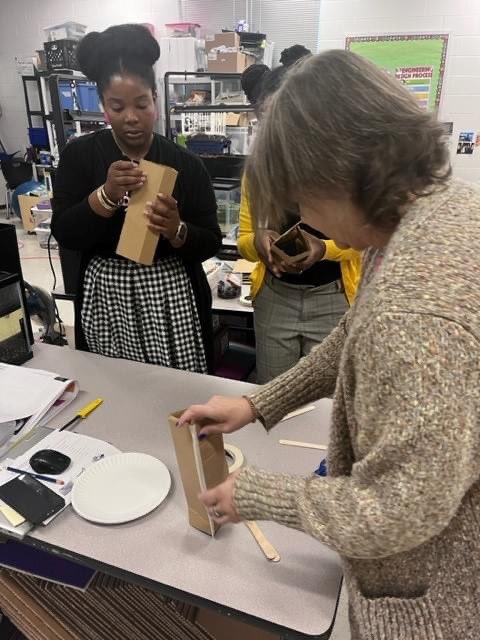 How did our STEM teachers spend their Thursday morning?? They worked on an assignment for their STEM Endorsement Class!! #EducationNeverEnds #BestAndBrightest #TheABWay 💜💛💜💛