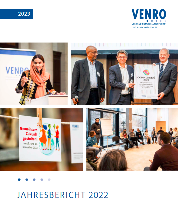 venro_eV's tweet photo. Wirksame Mittel gegen die Ursachen von #Hunger und #Armut sowie eine bessere und sichere Zukunft für alle Menschen – dafür setzen wir uns bei VENRO ein. In unserem aktuellen #Jahresbericht geben wir Ihnen tiefere Einblicke in unsere Arbeit. https://t.co/P04DSPwhzB https://t.co/RQp9HcGbYf
