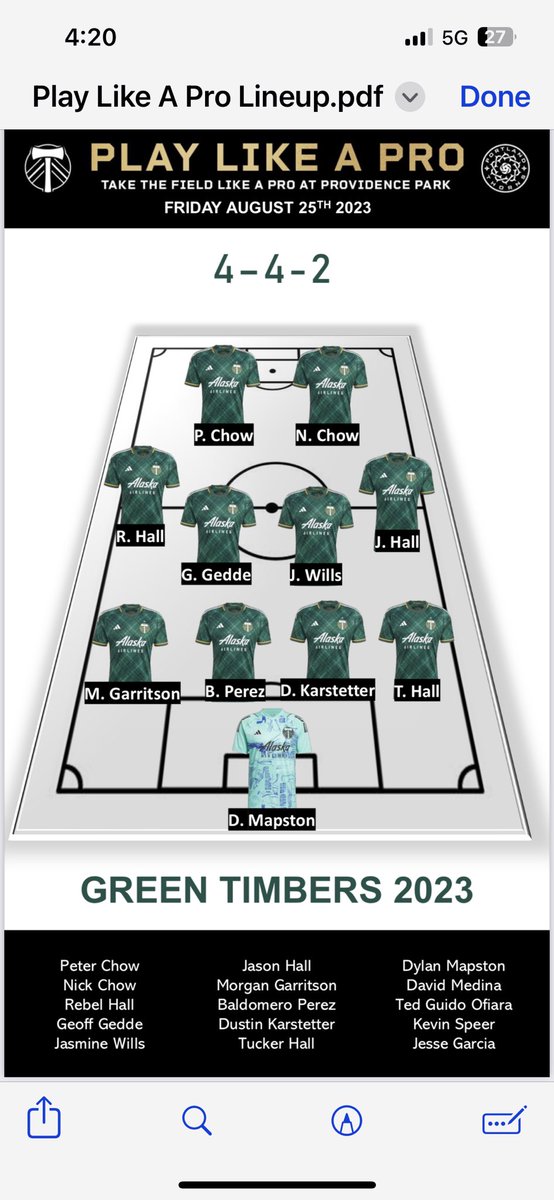 Providence Park tomorrow night!!!!  Come watch me play!!!!
