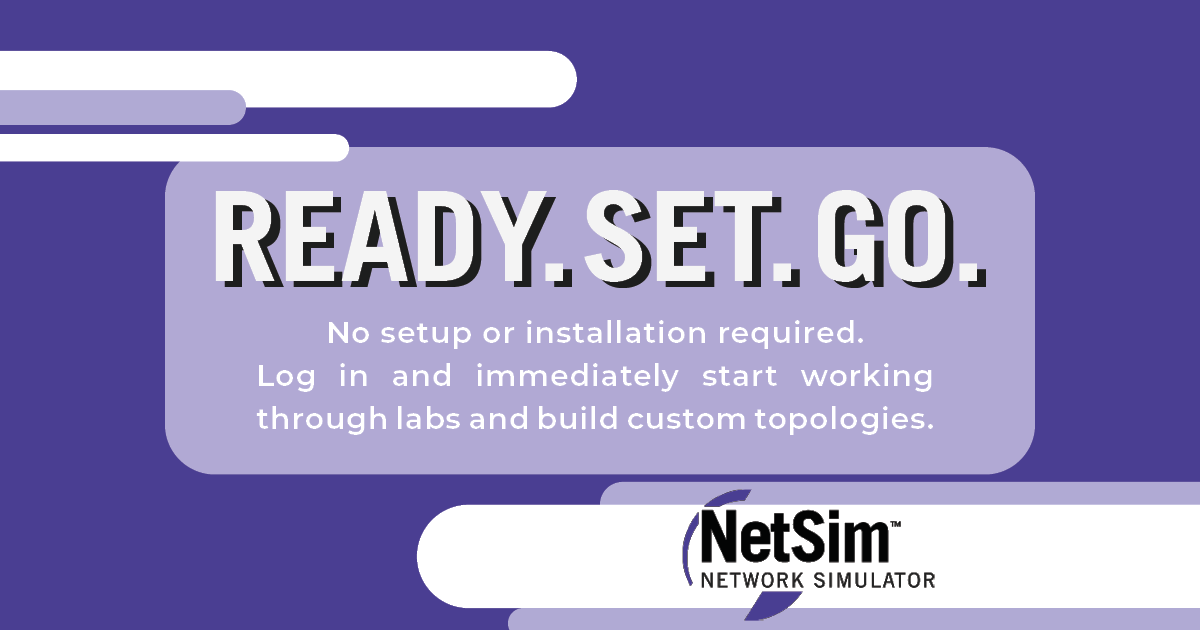 BosonSoftware's tweet photo. Hit the ground running with NetSim. Available for 
#CCNA, #ENCOR, and #ENARSI.

Learn more 👉 https://t.co/J4xIjkQDMo

#cisco #ccnp #ccie #netsim https://t.co/Lyo6U31rOn