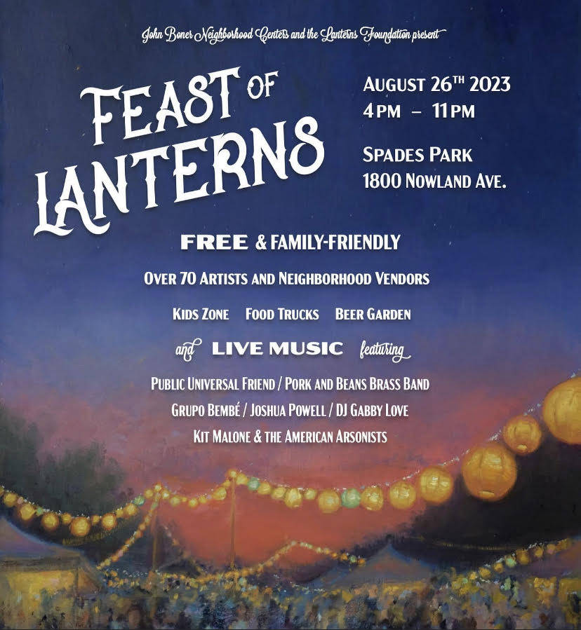 It's almost time for one of our favorite events of the year Feast of Lanterns! Come to Spades Park on Saturday, August 26 for art, music and fun! Don't miss the Kids Zone and make an <a href="/IndyEastPromise/">IndyEast Promise Neighborhood</a> Neighborhood craft!
#FofL #FeastofLanterns