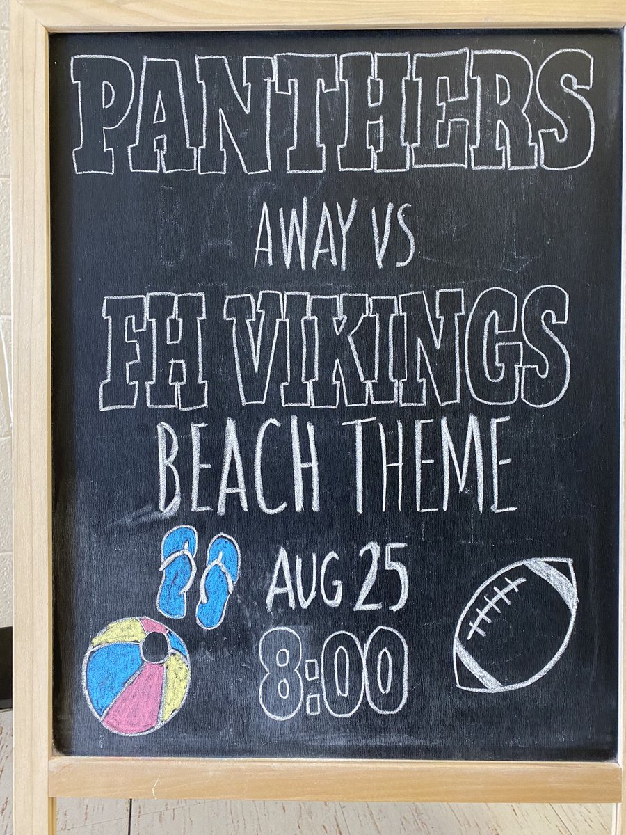 Wear you beach attire this Friday and come support our Panthers! ☀️💚💛💚🕶️