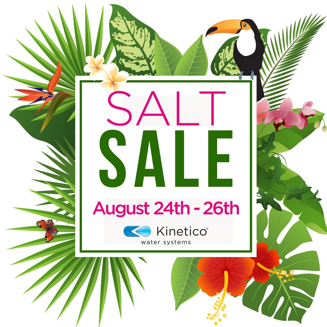 Our Salt Sale is here! Don't miss out! Today through August 26th! Make sure to stop in and save on Salt, Filters &amp; Accessories! 💙

#saltsale #sale #cleveland #CLE #clevelandohio #chagrinfalls #chagrinfallsohio #solonohio #chardon #kinetico #water #watersofteners #cleanwater