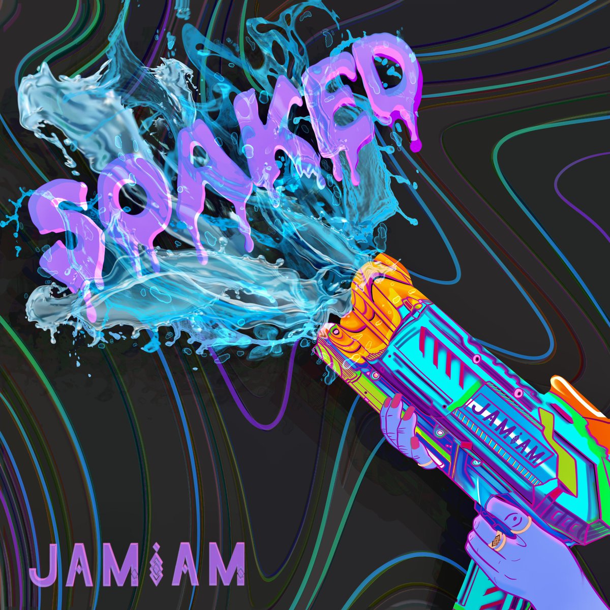 JAMiAMbass's tweet photo. NEW MUSIC OUT NOW ‼️🥵

So fckn hyped to finally be sharing “Soaked” with everyone and show you the dubsteppy dnb side of JAMiAM 😈  she might just have to start making more appearances.. 

link below 🖤 https://t.co/KkAUztZx2a