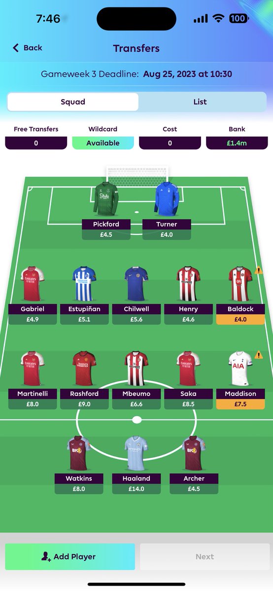 orileyorourke's tweet photo. @thefplbois Want to bring in Foden and thinking for Maddo but also would like to keep him for the good fixtures coming up. Also considering for Rashy as id probably move him out next week anyways but hard to make the move now. What do you think? https://t.co/yKtYv2bID3