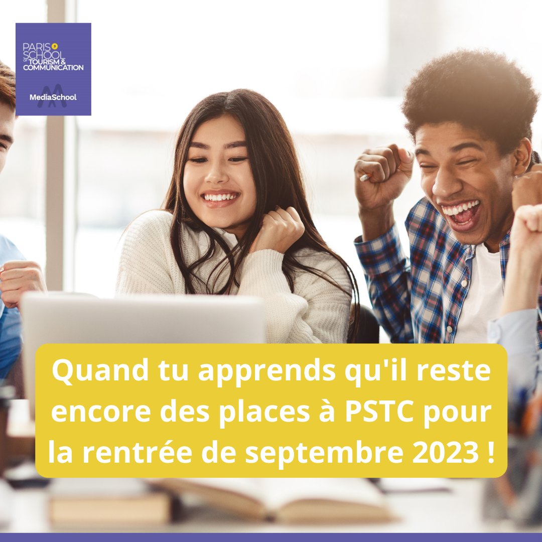 📅 Ne manquez pas l'opportunité de vous inscrire dès maintenant pour notre prochaine rentrée !

Si vous avez besoin d'autres informations, n'hésitez pas à nous contacter ou à visiter notre site internet.

#PSTC #ÉtudesSupérieures #Tourisme #Communication #Paris