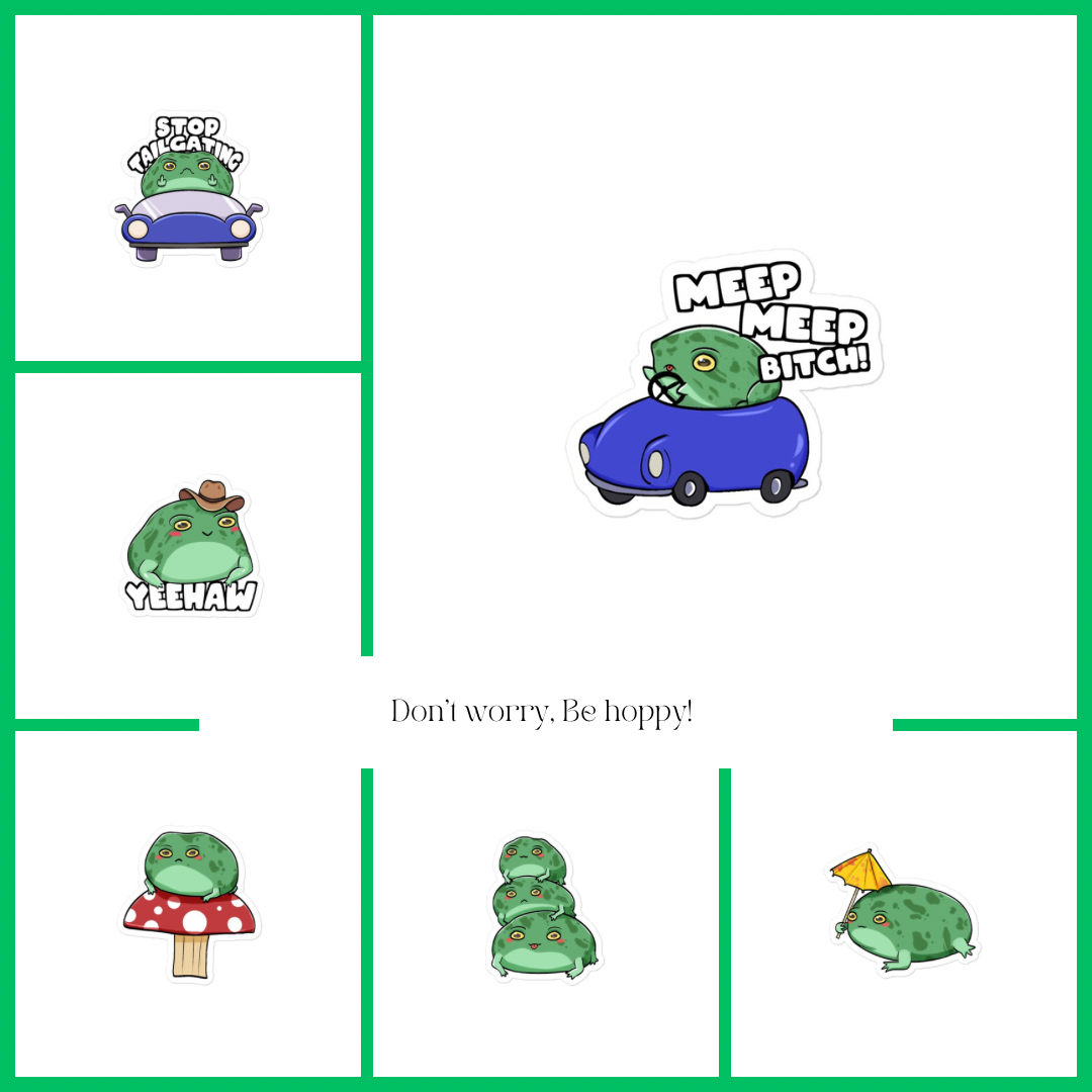 sketchipanda's tweet photo. Frogs: turning life's leaps into belly laughs
Shop our rainfrog collection! #art #artist #instagood #photooftheday #digitalart #artistsoninstagram #sticker #stickers #stickerart #stickershop #stickeraddict #stickerlove #cuttingsticker #stickerdesign #slaps #decals #smallbusiness https://t.co/GrYw7YgKzS