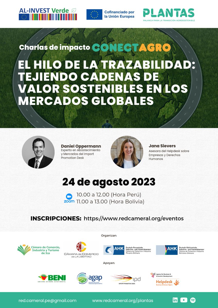 RnfrstAll_Latin's tweet photo. A punto de iniciar el webinar con #CONECTAGRO: "El Hilo de la Trazabilidad: Tejiendo Cadenas de Valor Sostenibles en los Mercados Globales" en el que somos parte del panel de expertos internacionales y líderes en sostenibilidad. #Sostenibilidad #WebinarGratis https://t.co/iX3l0bxB5P