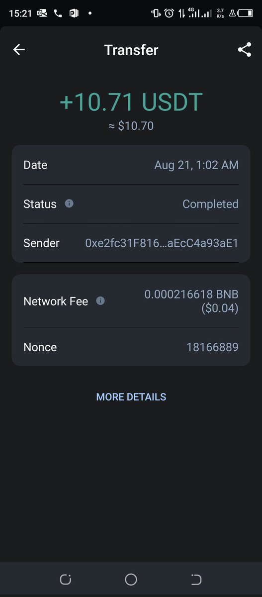 Tweetmuhat's tweet image. #CharlieDeFi has made good it's promises.
See the payment detail below 👇
My random number is 4
Join the discord group at discord.gg/ptatsR5rUT
And the Telegram at t.me/charlie_defi 
Join the great community now!!!
@CharlieDeFiNews