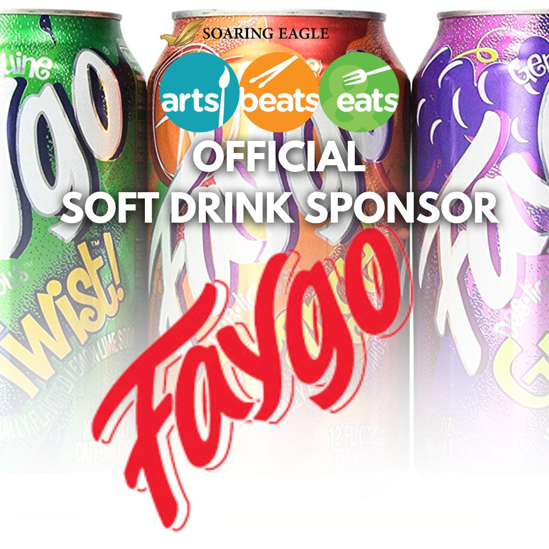 Introducing our official soft drink sponsor, <a href="/Faygo/">Faygo Beverages</a>! 👏 Founded locally in Detroit, Faygo serves as the Midwest’s favorite soft drink beverage, whether you call it pop or soda! 
For more information about Arts, Beats &amp; Eats, please visit bit.ly/3NGlocx