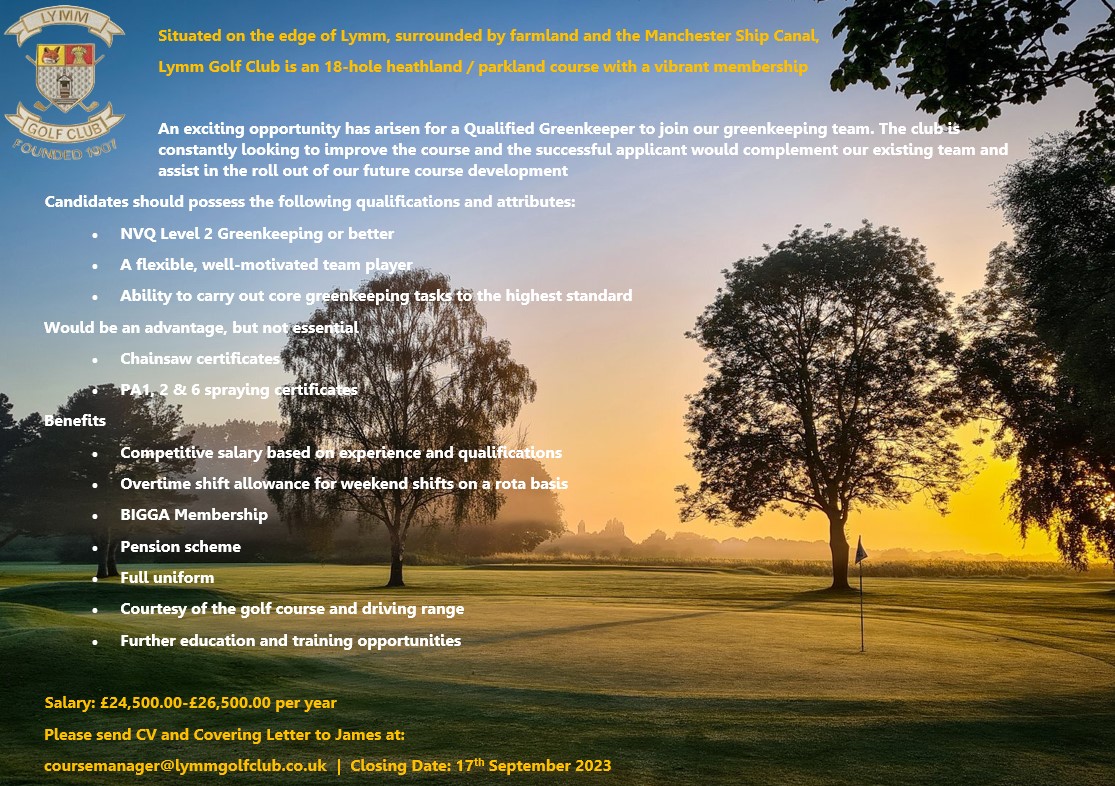 Lymm Golf Club Greenstaff (@lymmgcgreens) on Twitter photo 