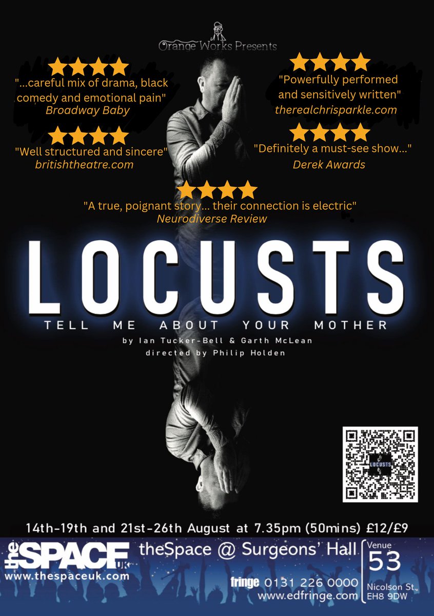 Just THREE more opportunities to get to see #Locusts <a href="/edfringe/">Edinburgh Festival Fringe</a> All the right people love it
¡ǝɔıɹd ɟlɐɥ =ǝɔıɟɟo xoq ǝɥʇ oʇ „ʇıqqɐᴚ„ ɹǝdsıɥʍ puɐ suoǝɓɹnS ⋊∩ǝɔɐdSǝɥʇ@ ʇɐ ʞooq