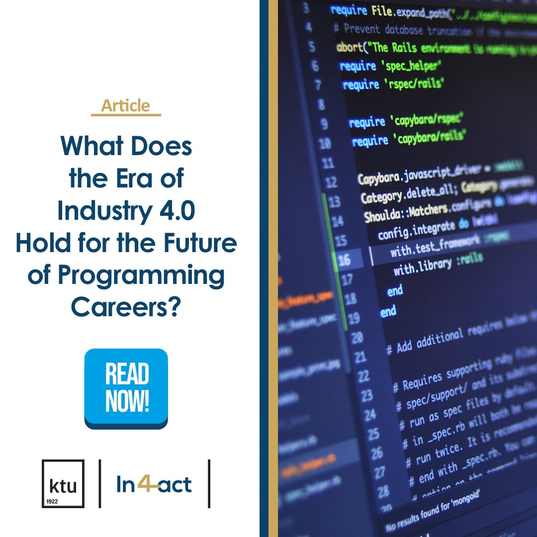 🚀 Delve into the Future of Programming Careers amidst the AI Surge with In4Act researchers, Dr. Andrius Grybauskas and Prof. Mantas Vilkas! 📊📈

📖 Learn more: in4act.ktu.edu/news/the-futur…