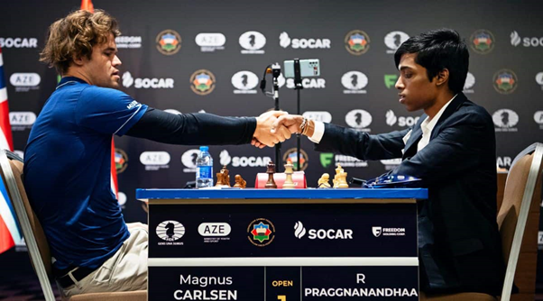 TheKandaNews's tweet photo. BREAKING: Praggnanandhaa becomes first Indian World Cup finalist to not have ‘Anand’ in his name oh wait nevermind https://t.co/U6LKLfes5u