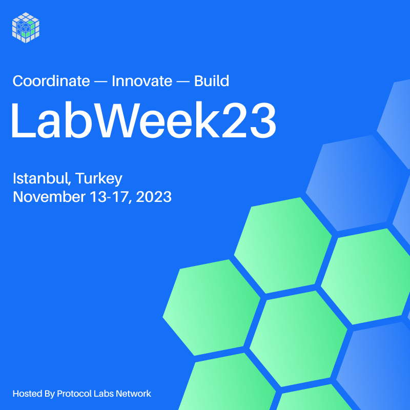 #LabWeek23 is coming to Istanbul - Nov 13-17, alongside Devconnect 🚀 Connecting with 1500+ PLN builders innovating in: ✔️ Decentralized storage ✔️ AI, Zk, CoD ✔️ Public Goods & more Learn more: 23.labweek.io