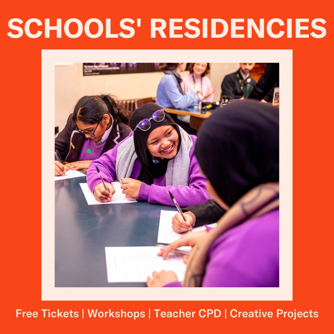 September starts next week, and we cannot wait to kick off the new school year with our new Schools' Residencies programme! Two Brent schools will be joining us for activities across the year including free tickets, workshops and creative projects. Bring on the start of term!