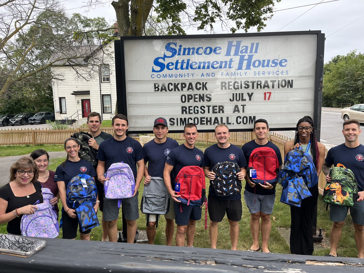 iafflocal465's tweet photo. Today we dropped off over 40 backpacks/lunch pails/water bottles at @simcoehallsh annual backpack program. We’re also helping pack backpacks for kids in our community.  Over 1500 families have registered, if you can donate please do. @opffa @IAFFCanada @OshawaFire @oshawacity https://t.co/8y4gRfHz3J