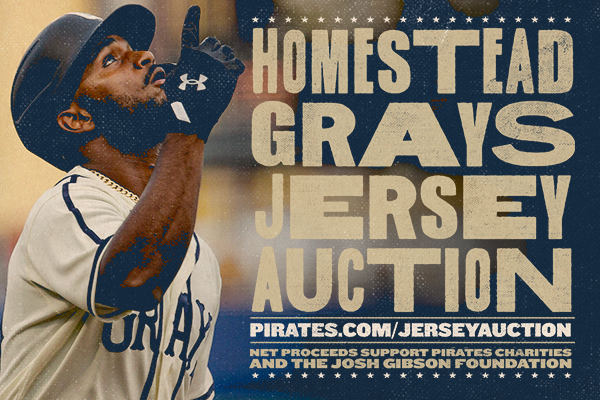 Pirates Community on X: Bid now for a chance to win our game-used and  authenticated Homestead Grays jerseys from our Negro League Legacy Game on  August 13! Bidding ends August 28 at