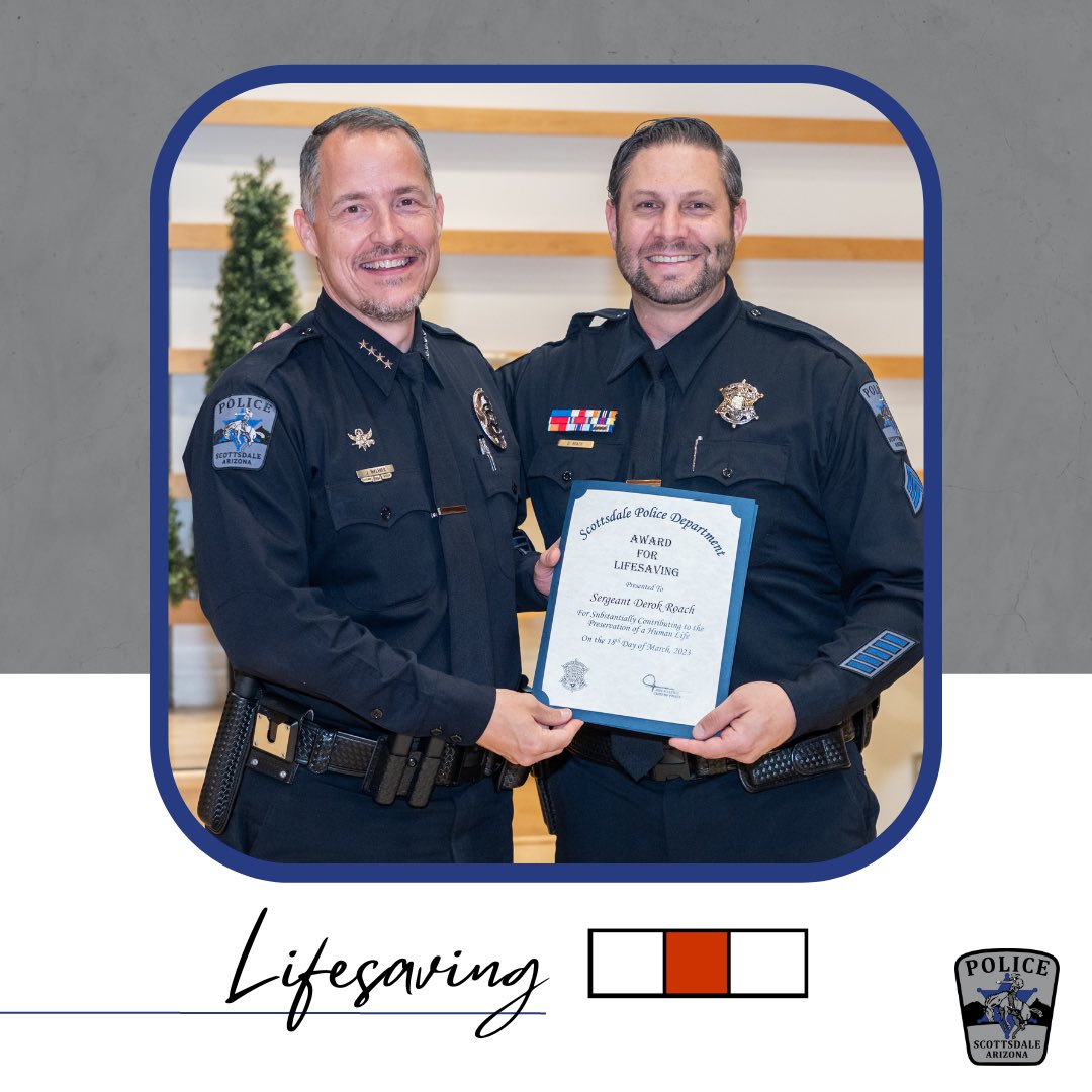 ScottsdalePD's tweet photo. #Lifesaving #CriticalResponse https://t.co/5KpRgwSAFf