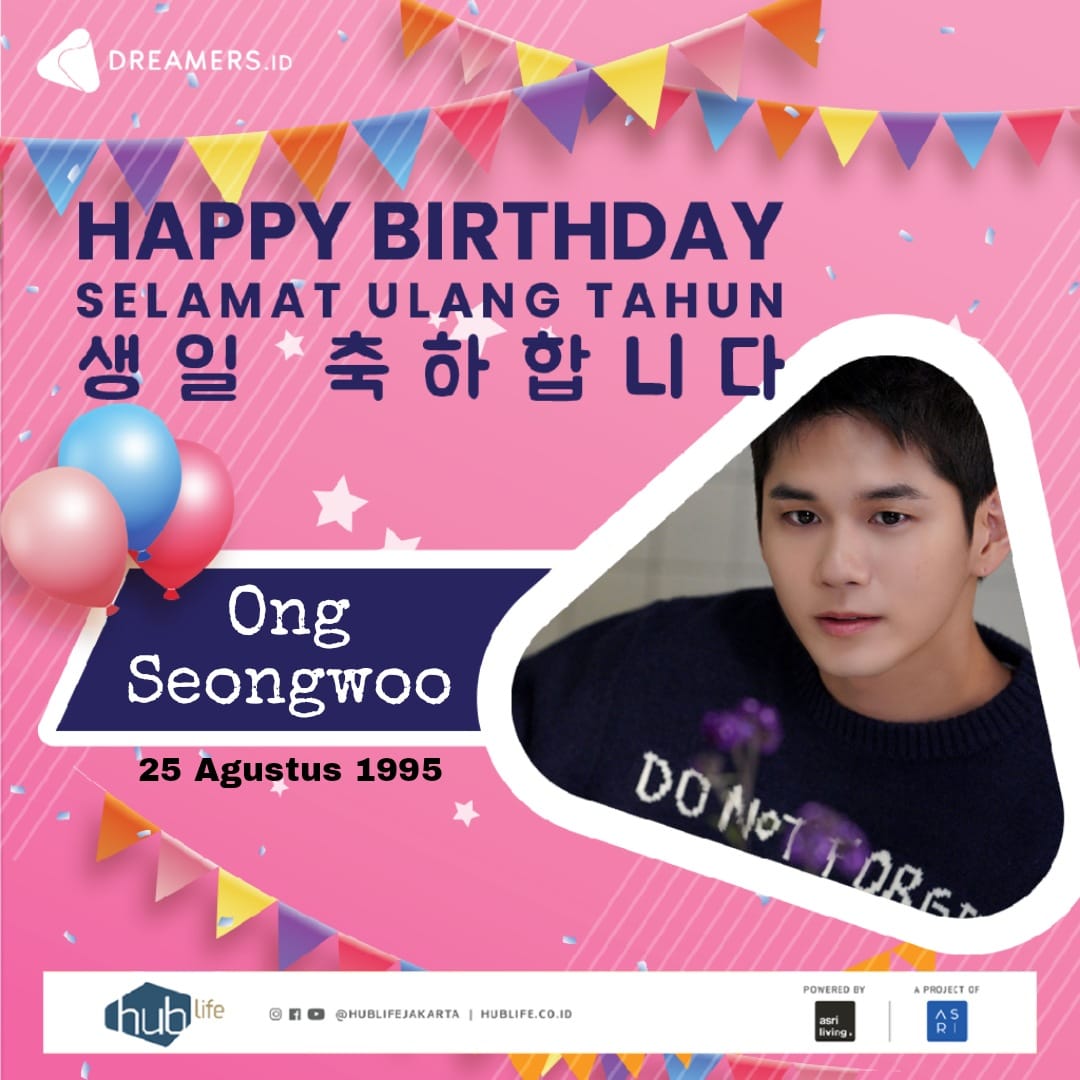 DreamersRadioID's tweet photo. Happy Birthday Ong Seongwoo! 🎂🥳❤️
@officialtwt_OSW

Hope that this birthday of yours is filled with joy &amp; happiness. May you always be happy, healthy &amp; loved by many!

#OngSeongWoo #옹성우 #ONGE_HAPPYDAY
#언제나성우편_옹일병_생일축하해 #다시스물여덟_옹데이축하해 https://t.co/obmLOMzHlk