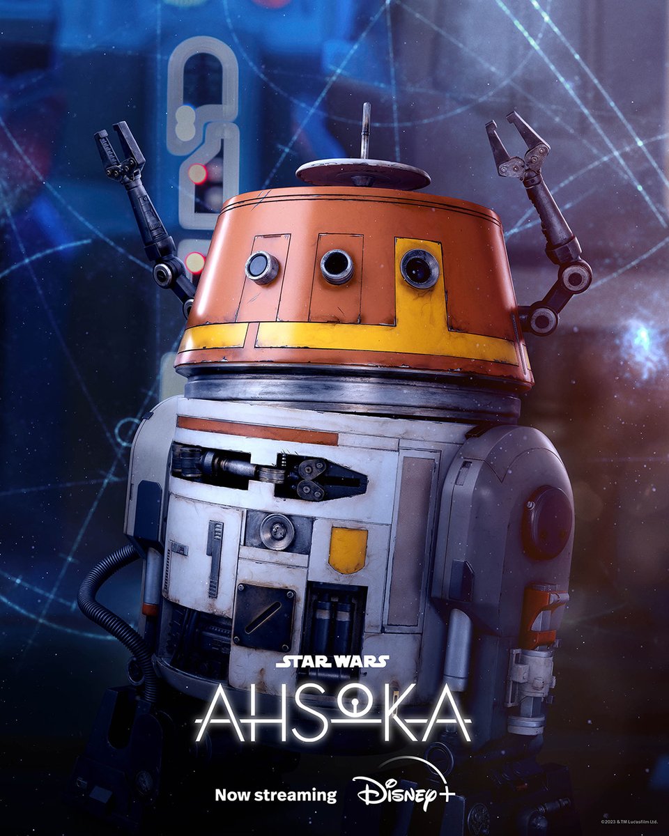 ahsokaofficial's tweet image. See #ChopperDroid in #Ahsoka, a Star Wars Original series, now streaming on @DisneyPlus.