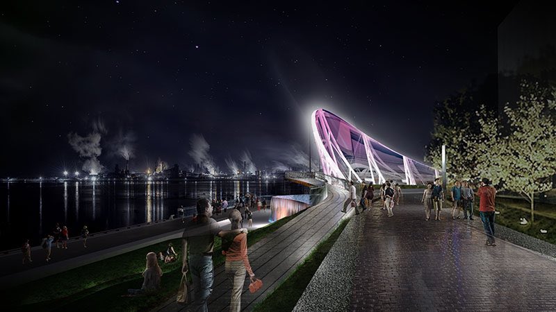 bortolottoarch's tweet photo. ANGLES &amp; PERSPECTIVES. I still admire our submission for the Pier 8 #design comp in #Hamilton when we partnered w/ PFS Studio Landscape Architects. We developed a design that pays homage to the city’s #industrial #heritage while addressing its promising future. -XOT https://t.co/mOqEYlJwHV