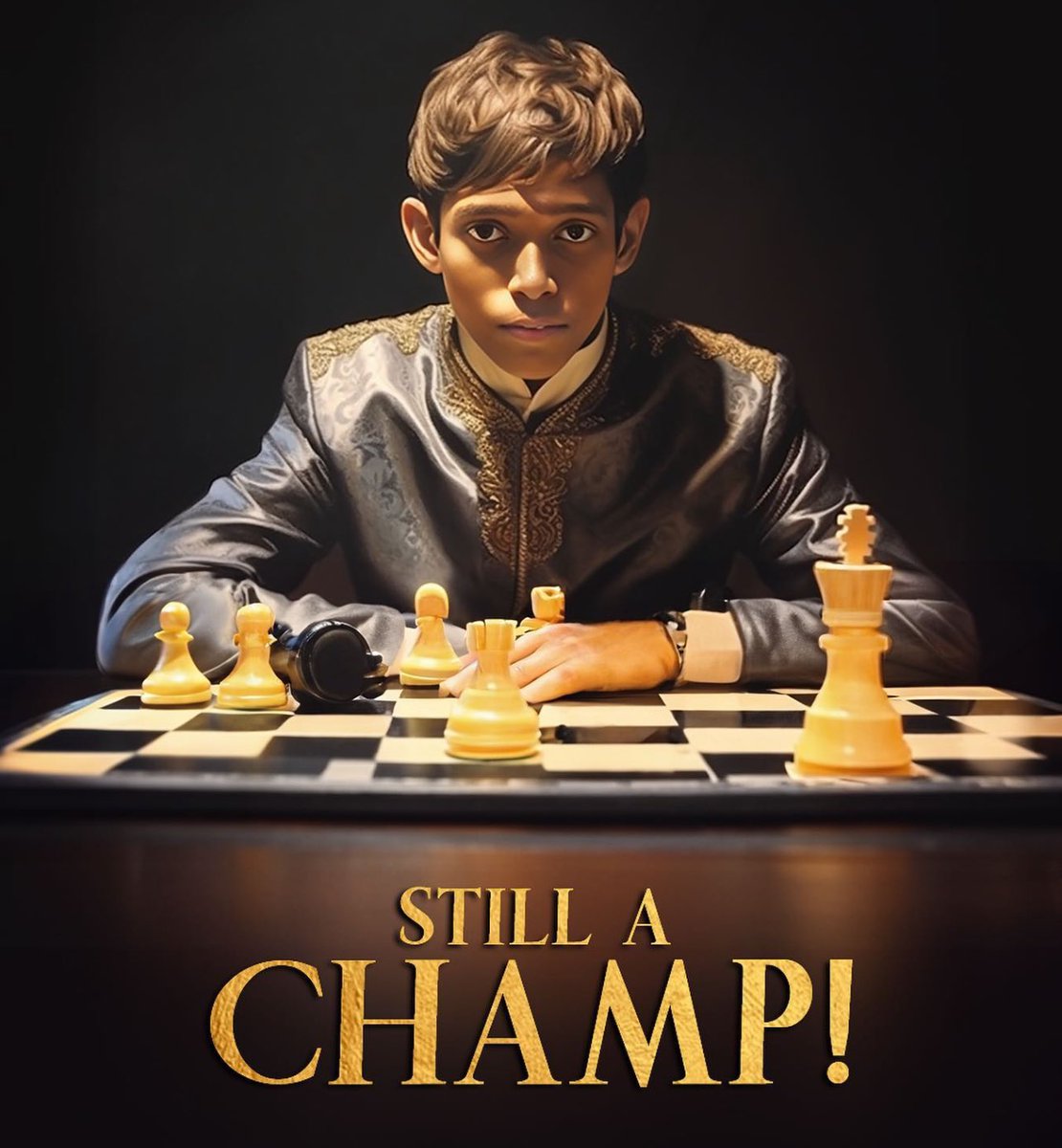 VSSarathyKumar's tweet photo. Congratulations Champ..! ✨ @rpragchess 

செஸ் உலகக் கோப்பை தொடரில் 2ம் இடம் பிடித்தார் இந்தியாவின் பிரக்ஞானந்தா!

இறுதிவரை மனம் தளராமல் போராடிய பிரக்ஞானந்தாவுக்கு வாழ்த்துக்கள்..!💐👏

#ChessWorldCup #pragnananda #FIDEWorldCup https://t.co/nH1vGya7EL