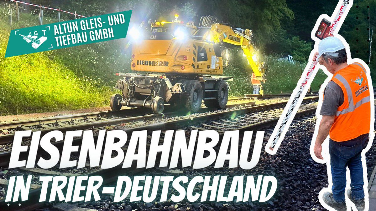altun_gleis's tweet photo. https://t.co/IxMnnq09pu 

Altun Gleis- und Tiefbau GmbH freut sich, Ihnen unser neuestes Großprojekt vorstellen zu können. In diesem Video sehen Sie die Details unserer umfangreichen Eisenbahninfrastrukturreparatur, -sanierung und des Gleisbaus in Trier, Deutschland.

#gleisbau https://t.co/un53gTTvZH