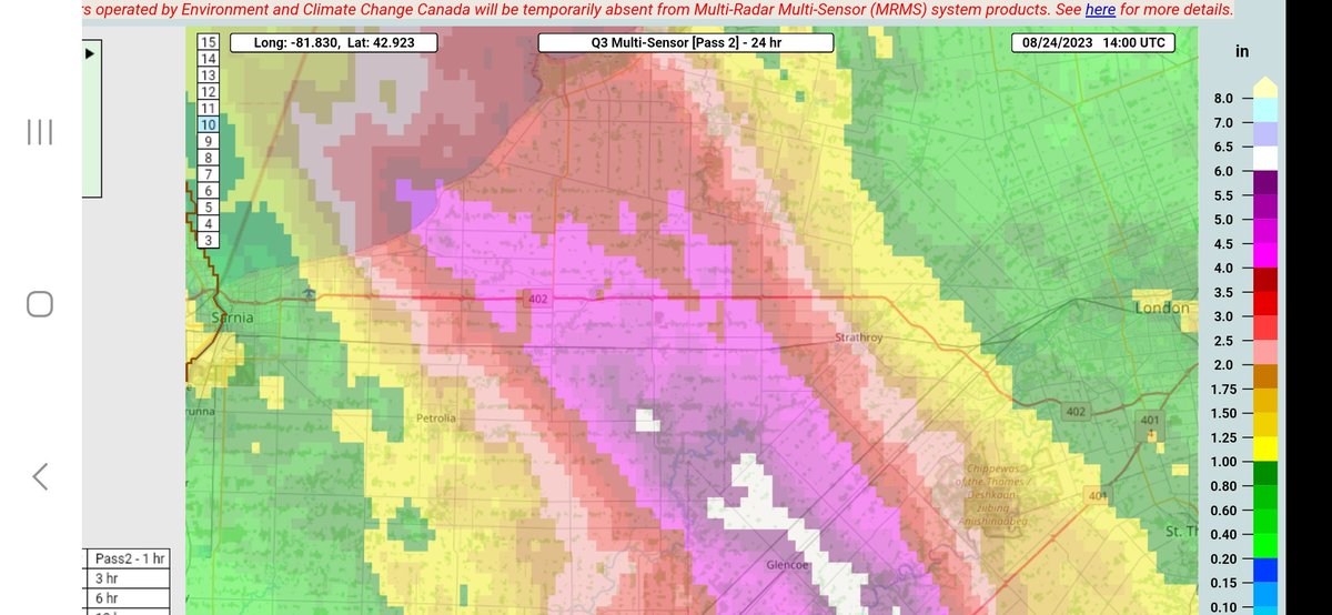 @SCRCA_water Some areas of the SCRCA watershed have seen 100-150mm+ in the past 24 hrs. Areas in purple and white have seen over 100mm. mrms.nssl.noaa.gov/qvs/product_vi…