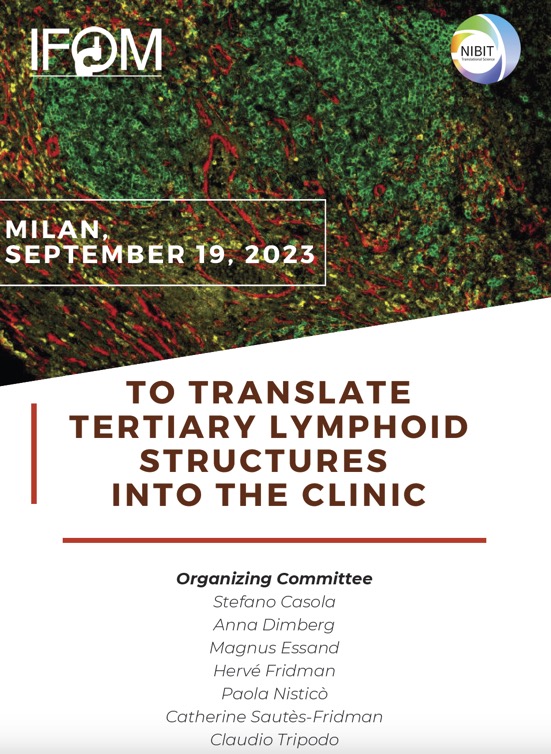 🔬🧬 Dive into the world of Tertiary Lymphoid Structures! 🌟 Join us at IFOM Milan on Sept 19th for an enlightening meeting on TLS. Under the auspices of <a href="/AIRC_it/">Fondazione AIRC per la ricerca sul cancro</a> and with the contribution of <a href="/NavinciDiagnos/">Navinci</a> 
Subscribe now: secure.onlinecongress.it/onlinecongress…