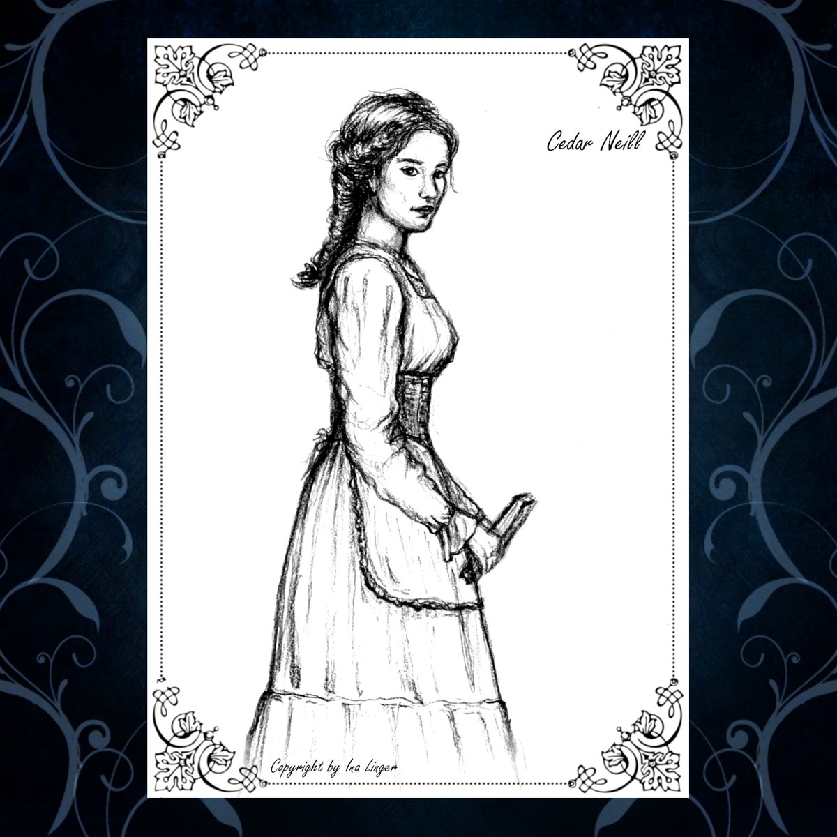 InaLinger's tweet image. Heute stelle ich euch meine Protagonistin vor: Cedar Neill, eine #cinderella der ganz anderen Art. #aschenblut #neuesbuchbaby #krimi #steampunk #fantasy #newrelease