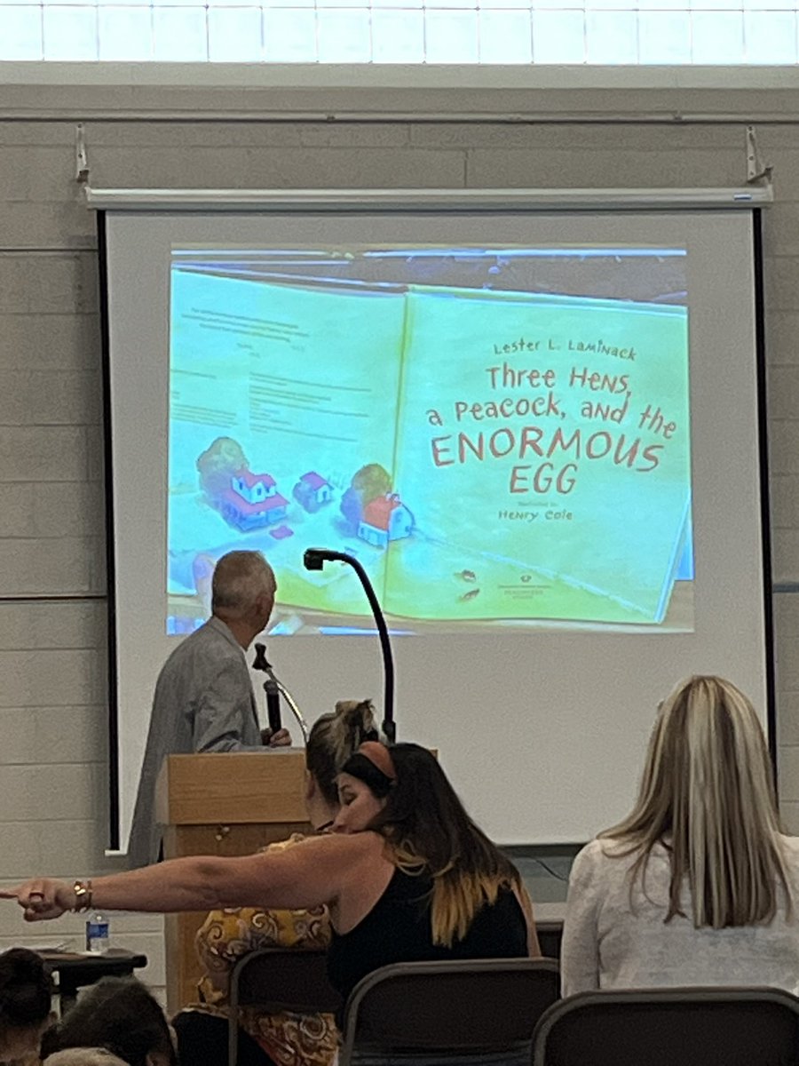 What an amazing opportunity to hear @lester_laminack speak today. He shared with students how he plans out and writes his books. He even shared a sneak peek of a book he’s working on!