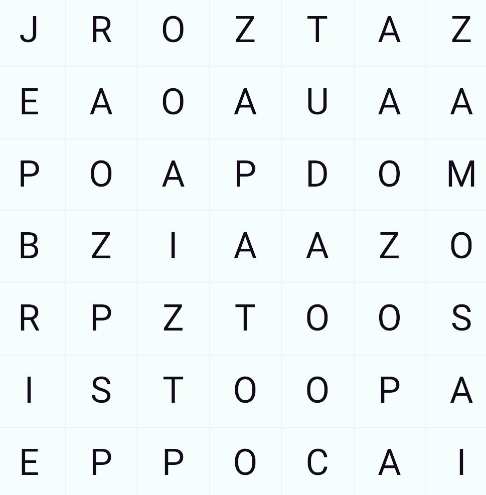 Sopa de letras. 🔸Si encuentras ROPA haz 🔄 🔸Si encuentras ZAPATO ♥️