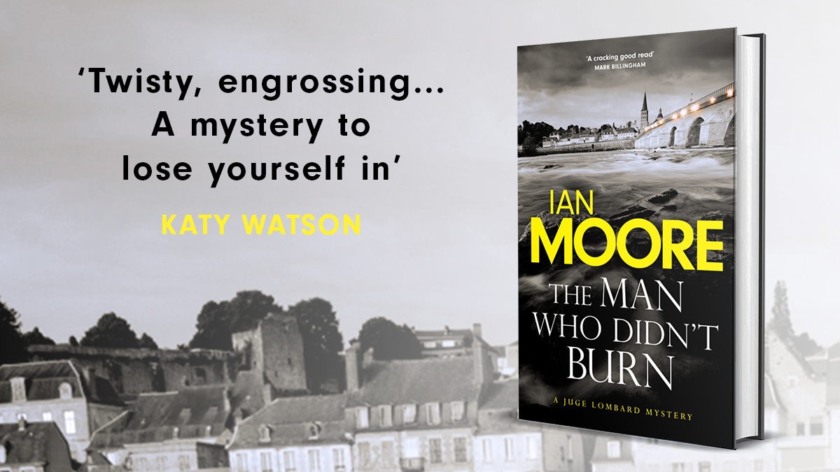 'A twisty, engrossing #mystery that combines the restless heat of a #French summer with the wry, dry wit of its half #English protagonist' –– @KWatsonAuthor Pre-order the new crime thriller by @IanMooreAuthor. Coming October 2023. 🟨⚫️ linktr.ee/jugelombard1