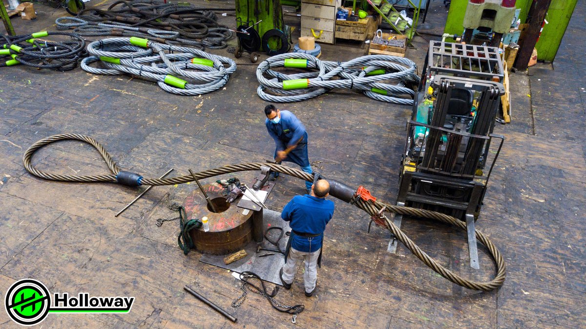 hollowayhouston's tweet image. Precision in rigging is paramount. Our wire rope slings exemplify our commitment to excellence. Engage in our size estimation challenge for an opportunity to secure a Holloway polo. Share your guess in the comments below. #hhilifting #wirerope #heavylifting