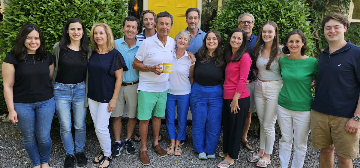 Joe and Missy Renzetti celebrated their 60th Anniversary with their kids and grandkids in Kenmare, Ireland <a href="/WillieGeist/">Willie Geist</a> #SundayToday <a href="/Kenmare_dot_ie/">Kenmare.ie</a> #kenmare