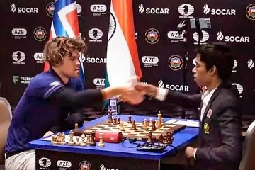 _KaushikNarayan's tweet photo. Congratulations @rpragchess on an incredible 2nd place finish @FIDE_chess WC! You have made yourself and the country proud. You’ve displayed the maturity of someone much older in taking out 2nd, 3rd seeds and taking the GOAT @MagnusCarlsen to the tiebreaker! 

Watch out world! https://t.co/1BSnm3Hzje