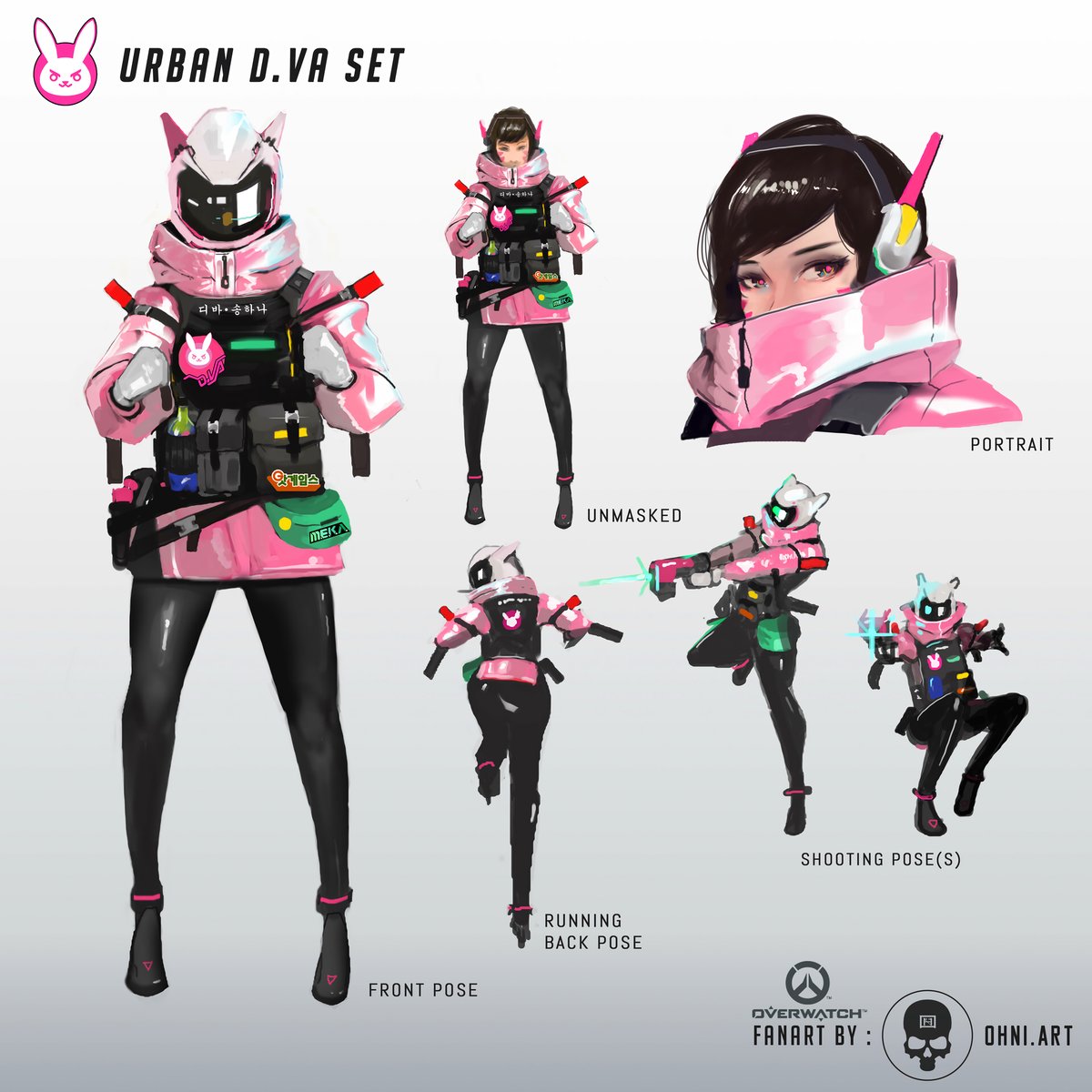 Overwatch Urban D.Va Skin Concept 🐰 

🎨Artist: Min Ho Lee #Overwatch2
