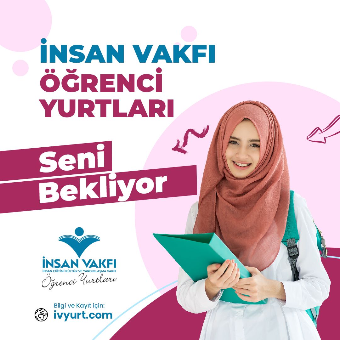 İnsan Vakfı yurtlarında yerin hazır!

Başvuru için;
🌐ivyurt.com