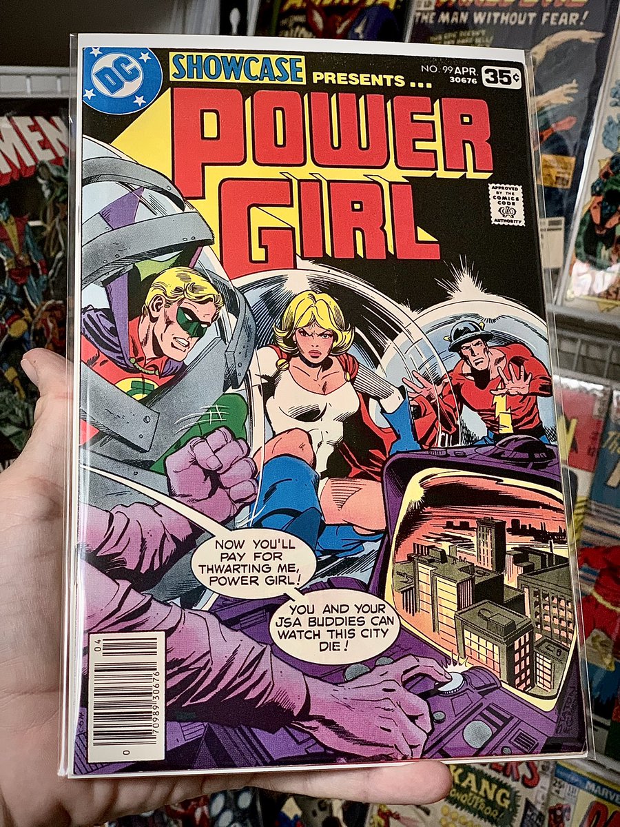 RobWorst's tweet photo. THIRSTY THURSDAY
This is the 1978 first solo story of Power Girl!
NOTE: Joe Stanton drew her boob window larger with each issue.
💫
Writer Paul Levitz
Art Joe Staton
Inks Joe Orlando, Dick Giordano
Color Jerry Serpe, Adrienne Roy
Letterer Ben Oda, Shelly Leferman https://t.co/PLGrvlPN2Z