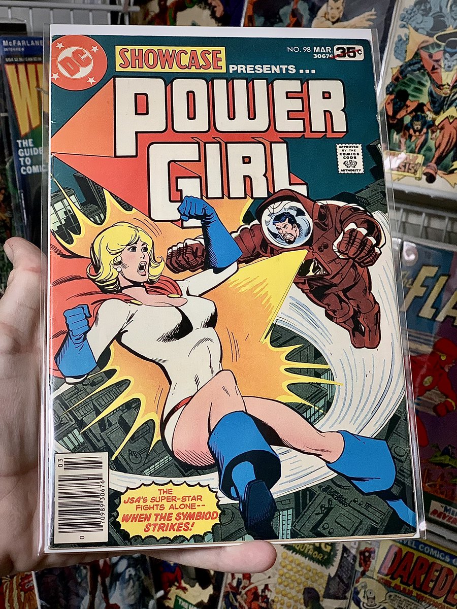 RobWorst's tweet photo. THIRSTY THURSDAY
This is the 1978 first solo story of Power Girl!
NOTE: Joe Stanton drew her boob window larger with each issue.
💫
Writer Paul Levitz
Art Joe Staton
Inks Joe Orlando, Dick Giordano
Color Jerry Serpe, Adrienne Roy
Letterer Ben Oda, Shelly Leferman https://t.co/PLGrvlPN2Z