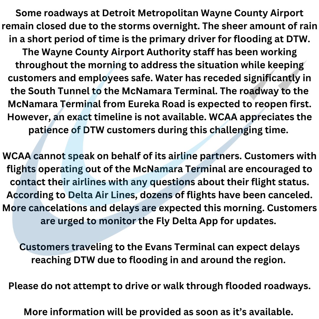 DTW Airport tweet media