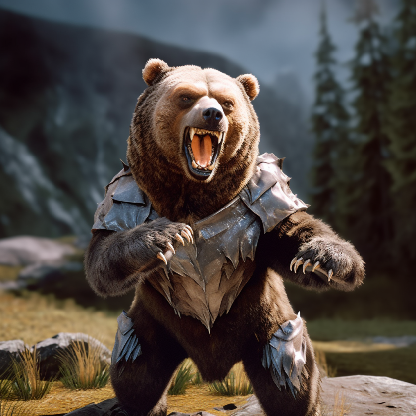 SPKYSHIB's tweet photo. 🐻 Here comes the bear 🐻 

Meet our ferocious anti-hero!

The #SPKYSHIB realm feels a cold chill... a fierce bear lumbers in. His roar will make even the toughest shudder! 😨 

Can Shiba &amp; friends face this formidable anti-hero? 📉 

#CharacterReveal #BearMarket #Web3Gaming https://t.co/ECKqeDipRb
