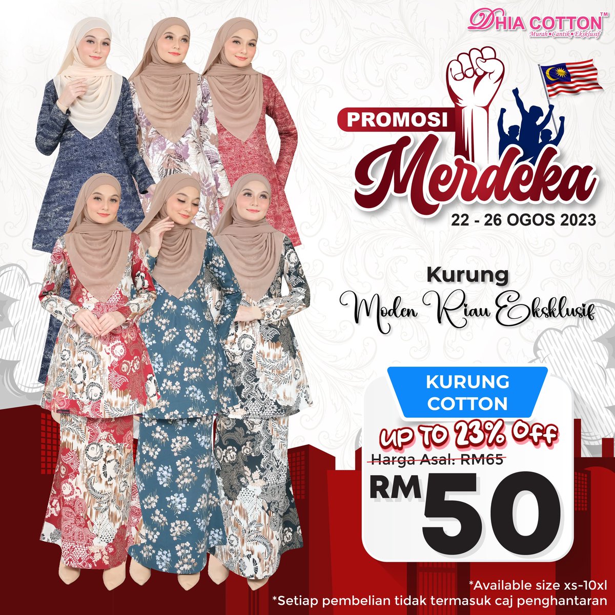 bkcbmmz's tweet photo. Kalau hampa tak grab waktu sekarang, rugi tau . Hampa jimat dari Rm9 sehingga Rm13 ‼️ Untung kan , hampa wajib grab sekarang 😝

Jom dapatkan segera sementara promosi masih on 🥳

 Koleksi Dhia Cotton hanya RM50 exc postage
Koleksi Dhia Ironless hanya RM59 exc postage https://t.co/fX2MXgRquB