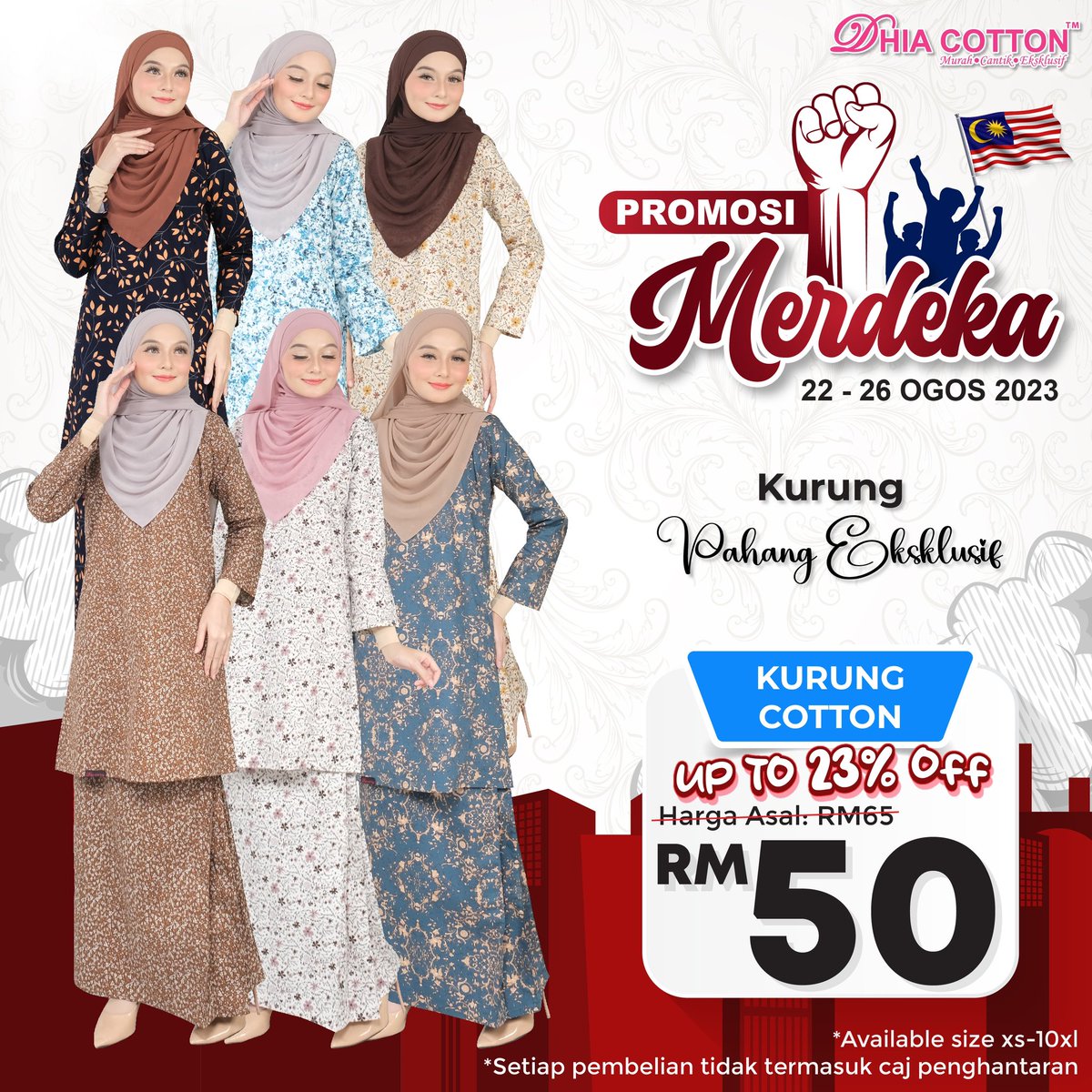 bkcbmmz's tweet photo. Kalau hampa tak grab waktu sekarang, rugi tau . Hampa jimat dari Rm9 sehingga Rm13 ‼️ Untung kan , hampa wajib grab sekarang 😝

Jom dapatkan segera sementara promosi masih on 🥳

 Koleksi Dhia Cotton hanya RM50 exc postage
Koleksi Dhia Ironless hanya RM59 exc postage https://t.co/fX2MXgRquB